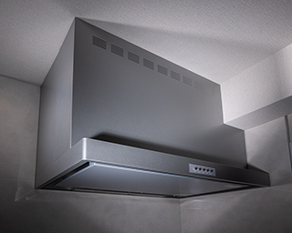 整流板付きレンジフード