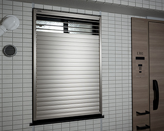 可動ルーバー面格子