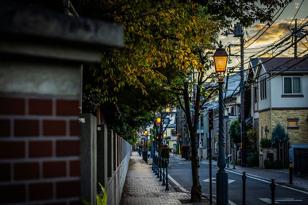 常磐小学校周辺街並み